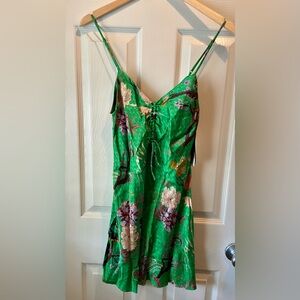 ZARA NWT Lingerie Nightie Bird and Floral Motif XS